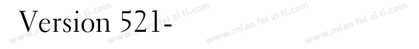 宋体Version 521字体转换